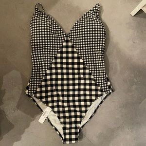 NEVER WORN - J.Crew patterned swimsuit - size 14